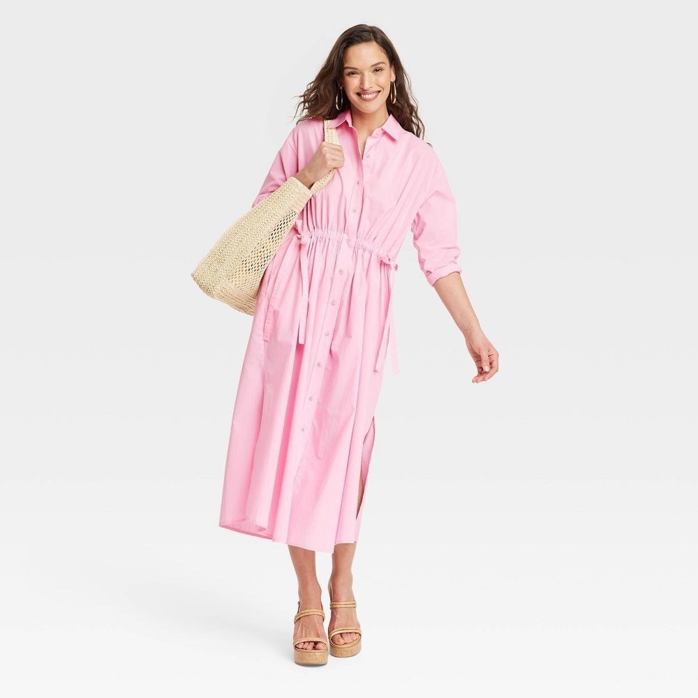 Universal Thread Pink Midi Dress - Picture 3 of 7